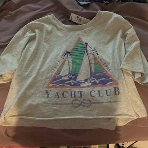 Gray yacht club Tshirt Garage Clothing
